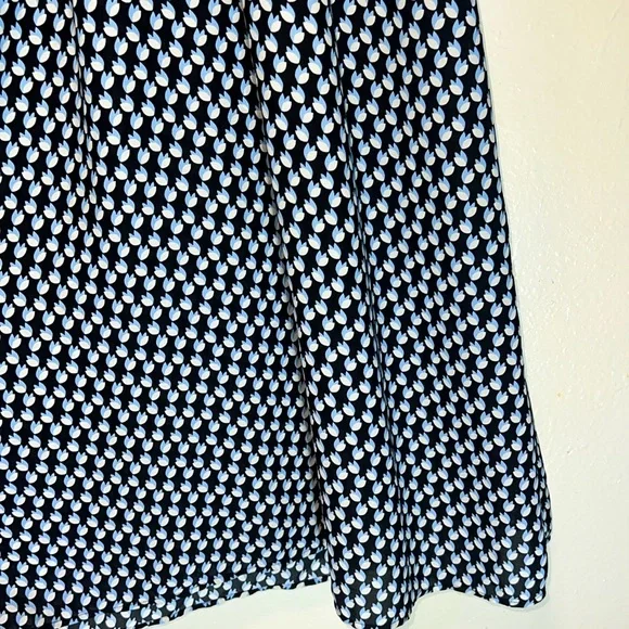 Max Studio Print MIDI Dress with All Over Tulip Pattern Women Size Small POCKETS - Picture 5 of 12